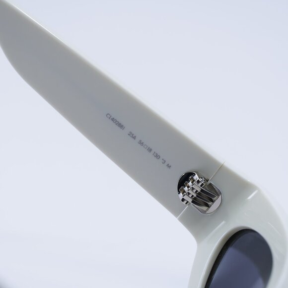 Celine CL40288I 25A MONOCHROMS Sunglasses Ivory Cat Eye Frame, Grey Lenses - Picture 7 of 10